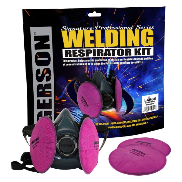 Gerson® - Signature™ P100 Medium Silicone Half Mask Welding Respirator Kit