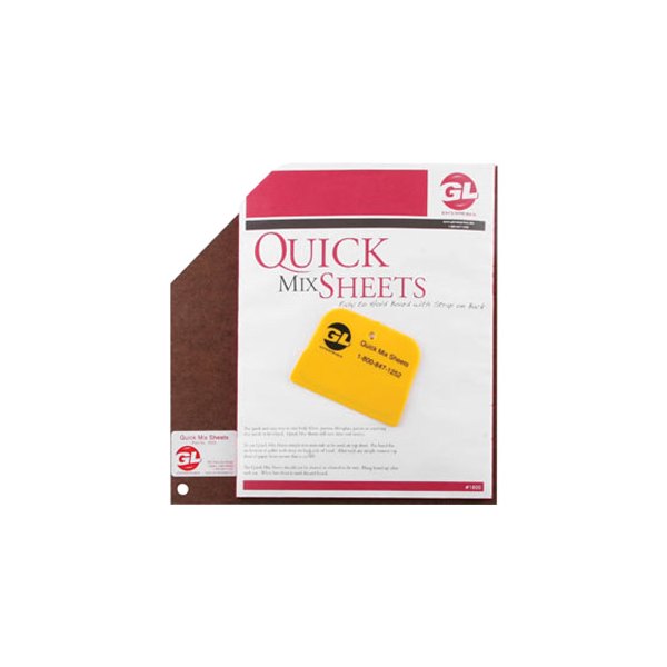 GL Enterprises® - Quick Mix Sheets™ 10 Pieces 8-1/2" x 12" Disposable Mixing Boards