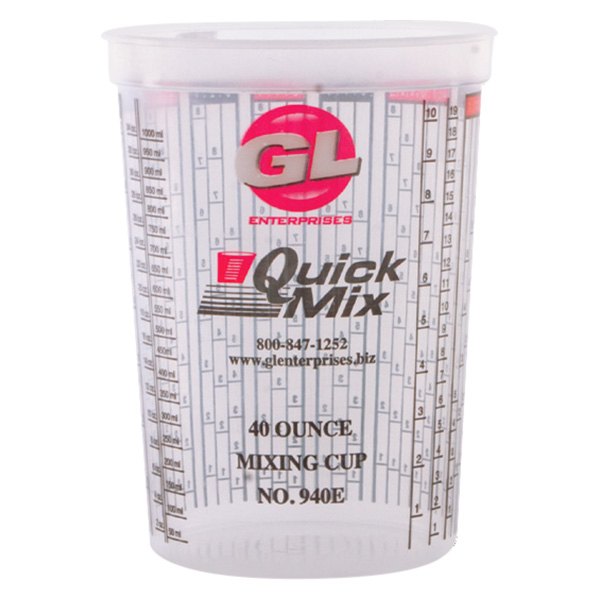 GL Enterprises® - Monster™ 100 Pieces 1 qt Plastic Mixing Cups