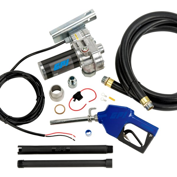GPI® - M-180 Series 18 GPM 12 V DC Fuel Transfer Pump with 12' Hose and Nozzle