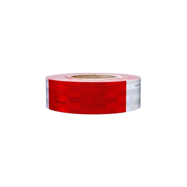 Great Dane® - Diamond Grade™ 150' x 2" Red/Silver Reflective Tape