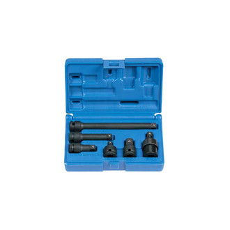 Grey Pneumatic® - 3/8" Drive Friction Ball Impact Extension and Adapter Set (6 Pieces)