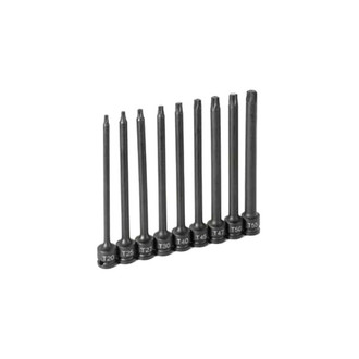 Grey Pneumatic® - 3/8" Drive Torx Impact Bit Socket Set (9 Pieces)