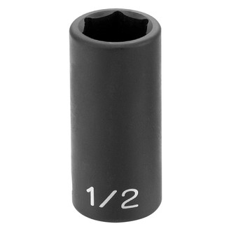Grey Pneumatic® - 3/8" Drive 1/2" 6-Point Semi-Deep Impact Socket