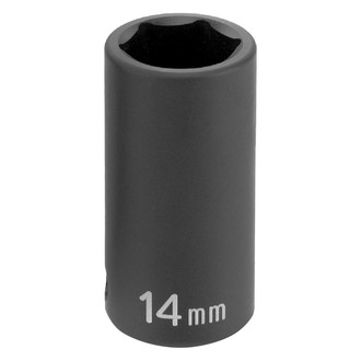Grey Pneumatic® - 3/8" Drive 19 mm 6-Point Semi-Deep Impact Socket
