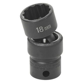 Grey Pneumatic® - 3/8" Drive 18 mm 12-Point Standard Impact U-Joint