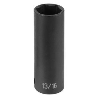 Grey Pneumatic® - 1/2" Drive 1" 6-Point Extra-Deep Extra-Thin Wall Impact Socket