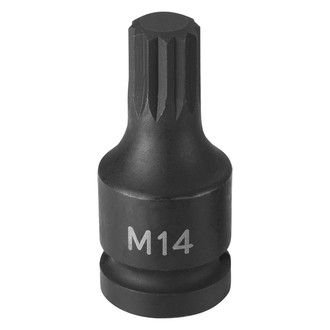 Grey Pneumatic® - 1/2" Drive Metric Triple Square Impact Bit Socket