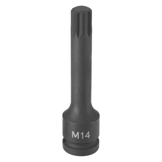 Grey Pneumatic® - 1/2" Drive M12 Triple Square Impact Bit Socket