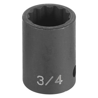 Grey Pneumatic® - 1/2" Drive 17 mm 12-Point Standard Impact Socket