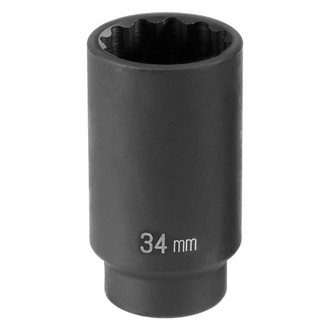 Grey Pneumatic® - 1/2" Drive 34 mm 12-Point Deep Impact Socket