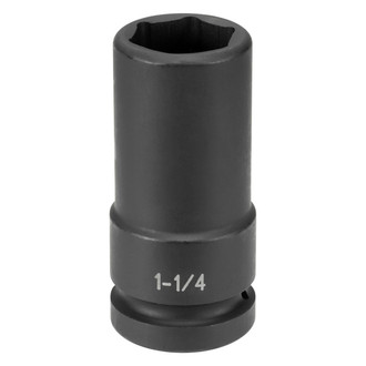 Grey Pneumatic® - 1" Drive 1-1/4" 6-Point Extra-Deep Thin Wall Impact Socket