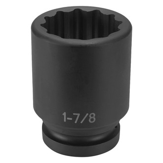 Grey Pneumatic® - 1" Drive SAE 12-Point Deep Impact Socket
