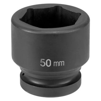 Grey Pneumatic® - 1-1/2" Drive Metric 6-Point Standard Impact Socket