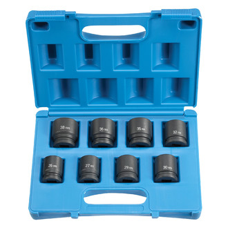 Grey Pneumatic® - 3/4" Drive Metric 6-Point Standard Impact Socket Set (8 Pieces)