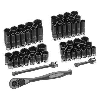 Grey Pneumatic® - 3/8" Drive 6-Point SAE Socket Set 12 Pieces