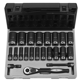 Grey Pneumatic® - 1/2" Drive 12-Point SAE Deep Socket