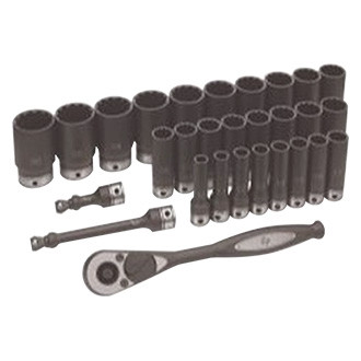 Grey Pneumatic® - 1/2" Drive 12-Point Metric Deep Socket