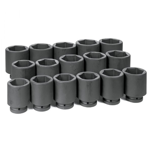 Grey Pneumatic® - (16 Pieces) 1" Drive SAE 6-Point Impact Socket Set