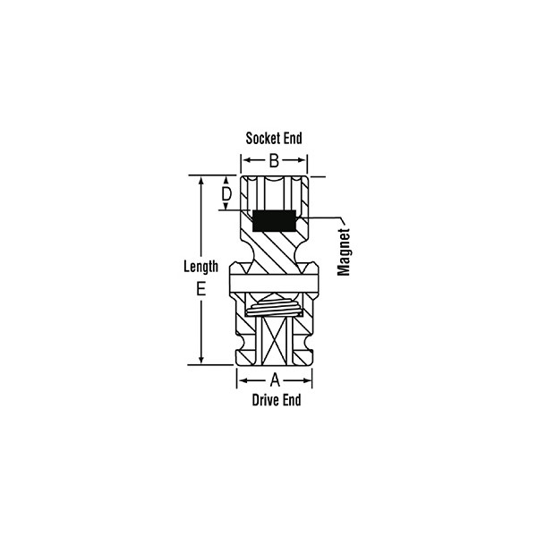 Grey Pneumatic® 910UMG - 1/4