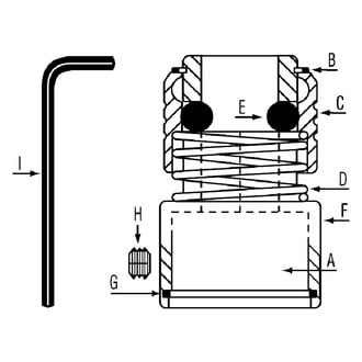 Grey Pneumatic® - Screw for CH1000 Series 0.401 Quick Change Chisel