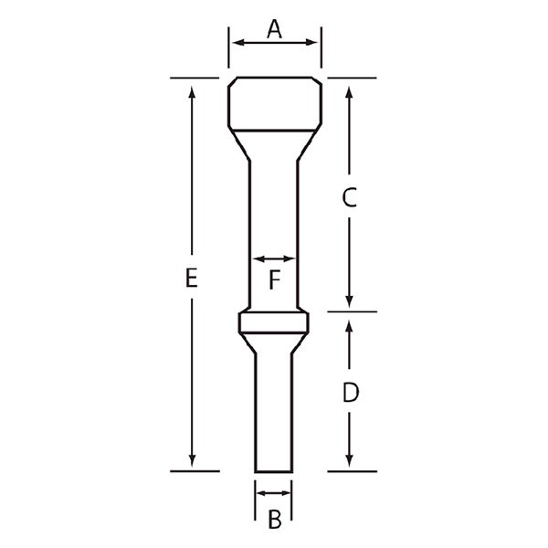 Grey Pneumatic® CH817 - .498 Parker Shank Hammer Bit