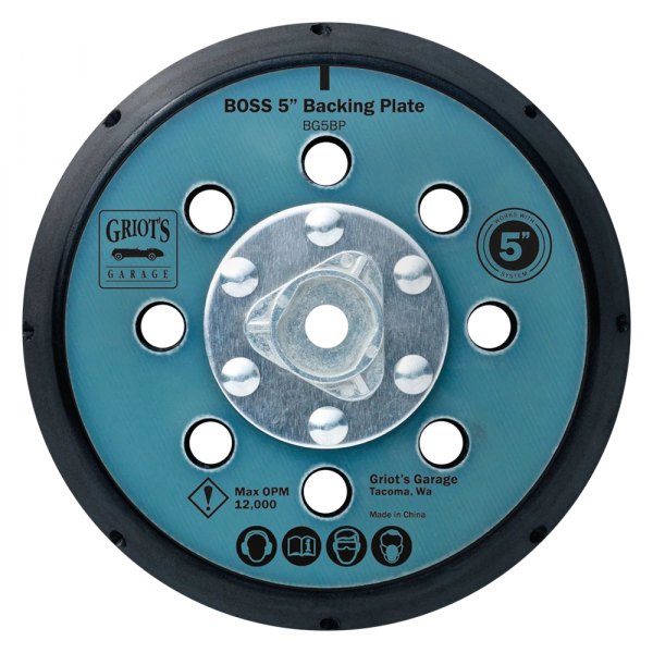 Griot's Garage® - BOSS™ 5" 8-Hole Hook-and-Loop Back-Up Pad