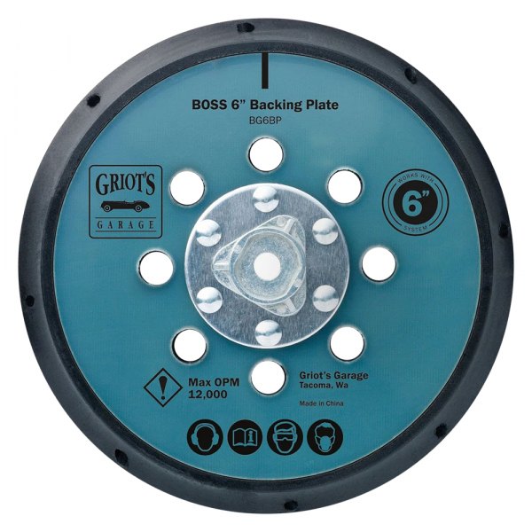 Griot's Garage® - BOSS™ 6" 8-Hole Hook-and-Loop Back-Up Pad