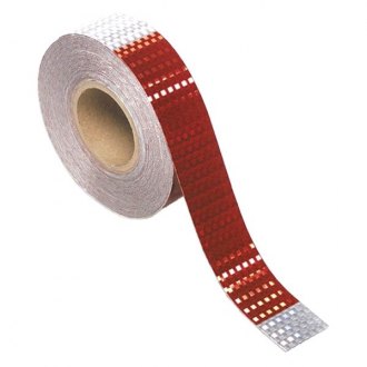 Incom RE800 DOT-C2 Red//Silver 1.5 x 4 High Visibility Reflective Safety Tape