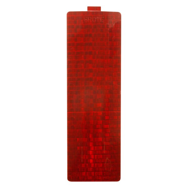 Grote® - 6.25" x 2" Red Rectangle Stick-On Conspicuity Reflective Tape