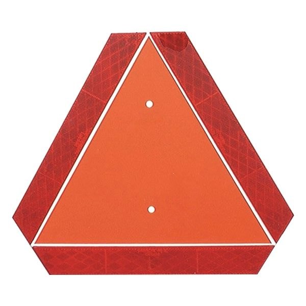 Grote® - 13.7" Orange Acrylic/ABS Vehicle Safety Emblem