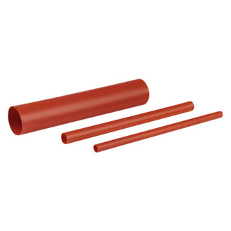 Grote® 84-6100 - 6" x 1/4" 3:1 Polyolefin Red Dual Wall Heat Shrink Tubings