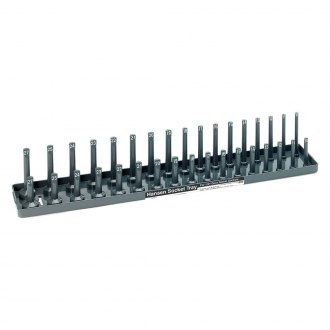 Hansen Global® - 1/2" Drive 34-Slot Metric 2-Row Socket Tray