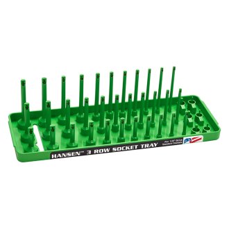 Hansen Global® - 1/4" Drive 33-Slot SAE 3-Row Socket Tray