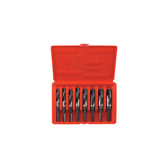 IRWIN® - 8-Piece Black Oxide & Bright S&D 1/2" Reduced Shank Drill Bit Set