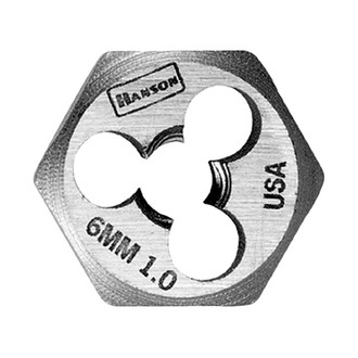 IRWIN® - Hanson™ M6 x 1.00 Metric HCS Right-Hand Solid Hexagon Die