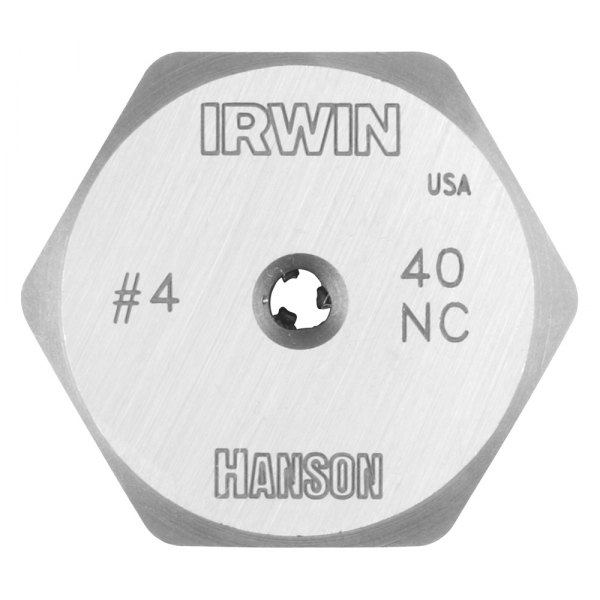 IRWIN® - Hanson™ #4-40 UNC Machine Screw HCS Right-Hand Self-Aligning Solid Hexagon Die