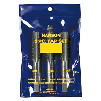 IRWIN® 2634 - Hanson™ 3-Piece 3/8"-16 UNC SAE HCS Right-Hand Taper, Bottoming, Plug Tap Set