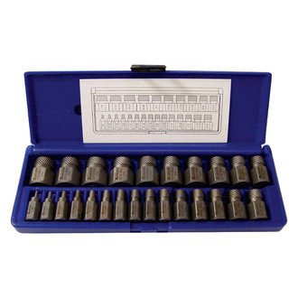 Irwin® - Hanson™ 532 Series™ 25-piece 1/8" to 7/8" Hex Shank Multi-Spline Flute Screw Extractor Set