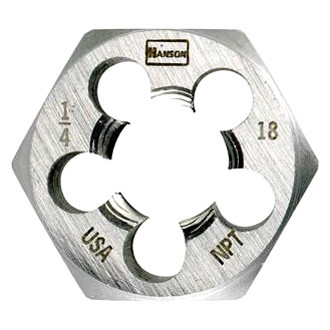 IRWIN® - Hanson™ 1/4"-19 BSP Pipe Taper HCS Right-Hand Solid Hexagon Die