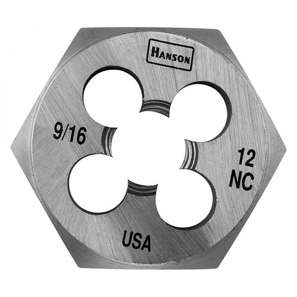 IRWIN® - Hanson™ 9/16"-12 UNC SAE HCS Right-Hand Solid Hexagon Die