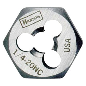 IRWIN® 7245 - Hanson™ 1/2"-20 UNF SAE HCS Right-Hand Re-Threading Solid Hexagon Die