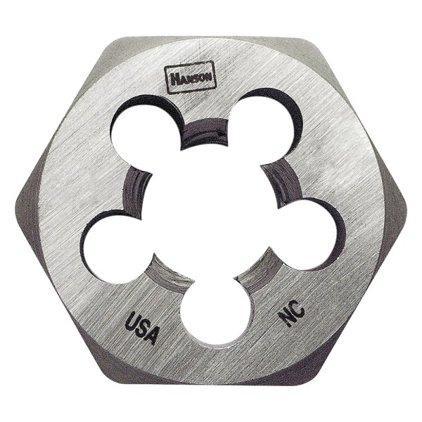 IRWIN® - Hanson™ 7/8"-9 UNC SAE HCS Right-Hand Solid Hexagon Die
