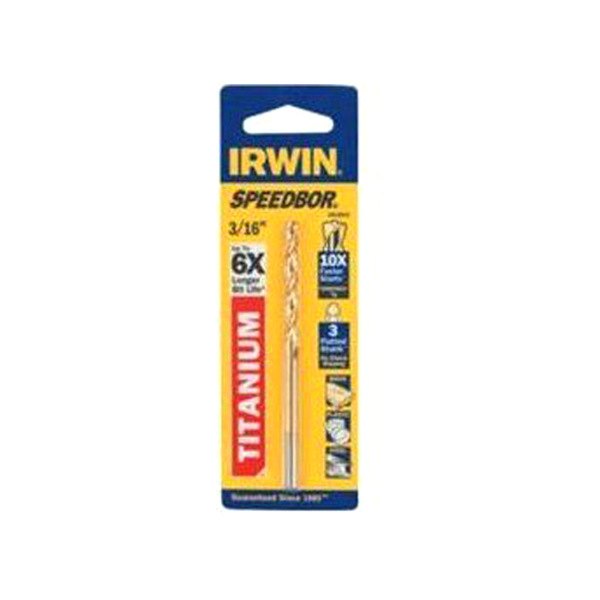 IRWIN® - TURBOMAX™ 15/64" Titanium HSS SAE Straight Shank Right Hand Drill Bit