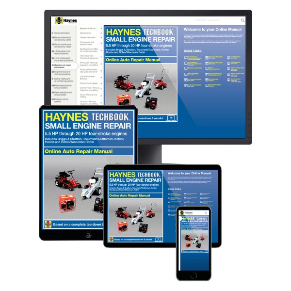 Haynes Manuals® - Techbook™ 5.5 HP - 20 HP Small Engine Repair Repair Manual