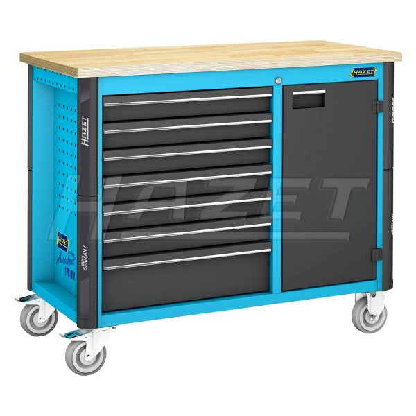 HAZET® - Blue Mobile Workbench (23-5/8" W x 45-9/32" L x 34" H)