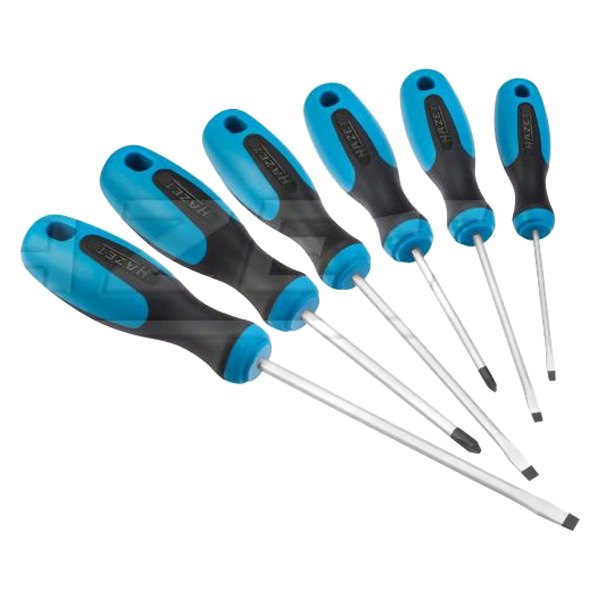 Hazet® - 6-piece Multi Material Handle Phillips/Slotted Mixed Screwdriver Set