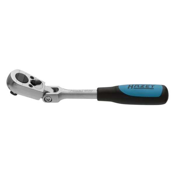HAZET® - 1/4" Drive 135 mm Length 20 Teeth Flexible Head Cushion-Grip Ratchet