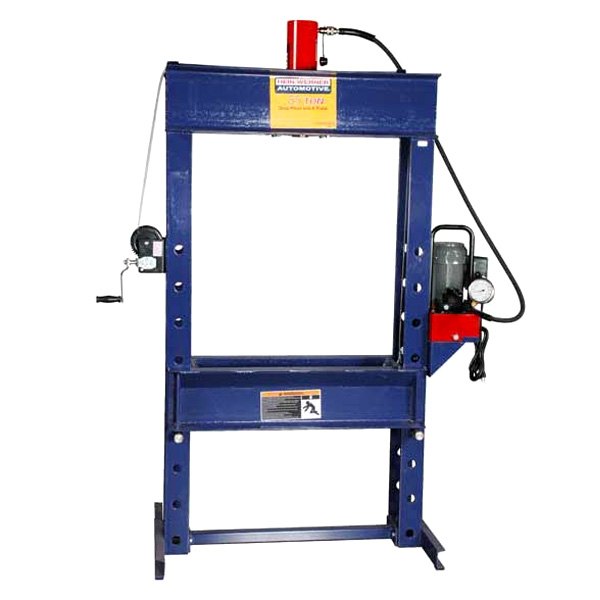Hein-Werner® - 55 t 110 V Electric/Hydraulic H-Type Welded Press with Hand Winch
