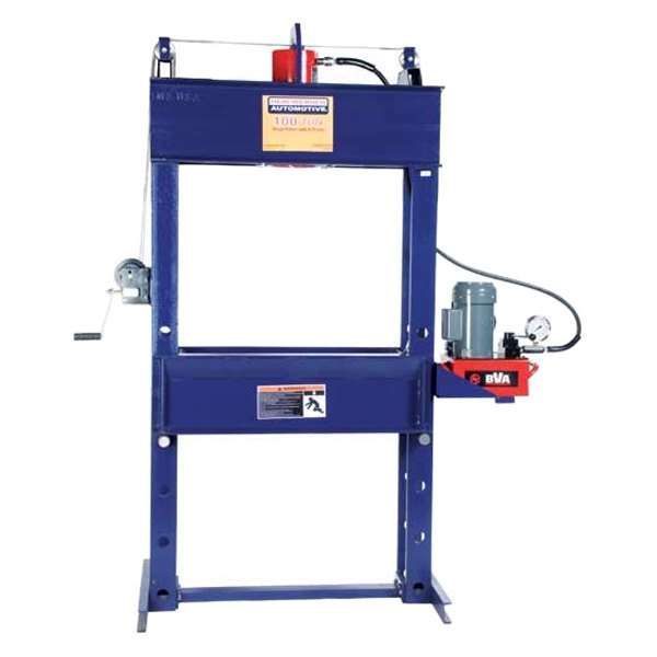 Hein-Werner® - 100 t 110 V Electric/Hydraulic H-Type Welded Press with Hand Winch